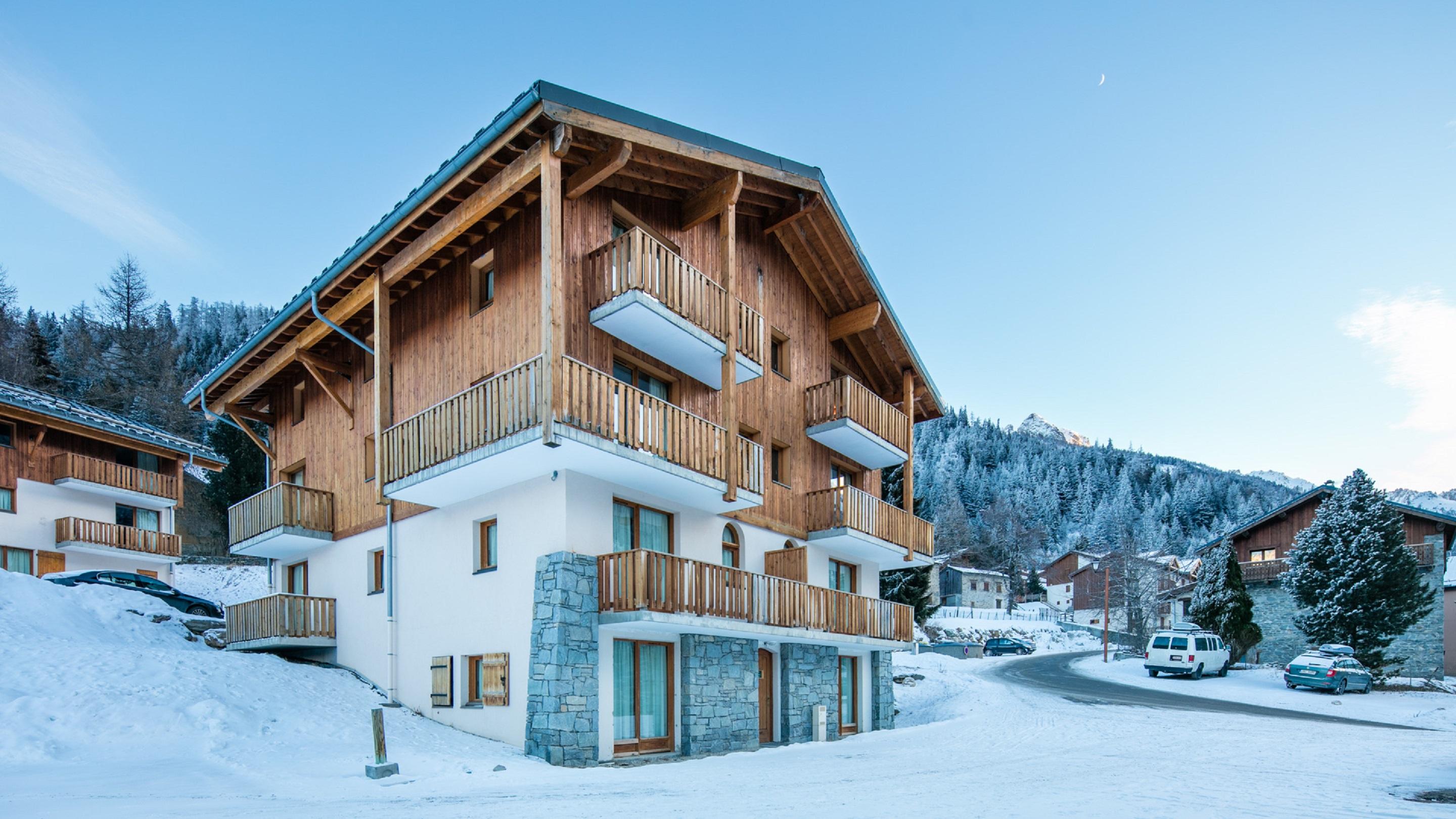 Residence Les Chalets De La Ramoure Valfrejus Exteriör bild